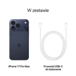 Zestaw Apple iPhone 17 Pro Max 1TB Głębinowy błękit - Deep Blue
