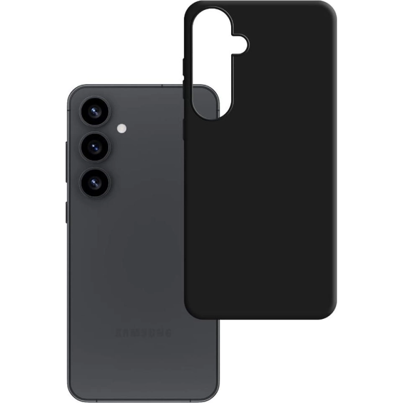 Etui 3mk do Samsung Galaxy S25 Czarny mat - Black matt