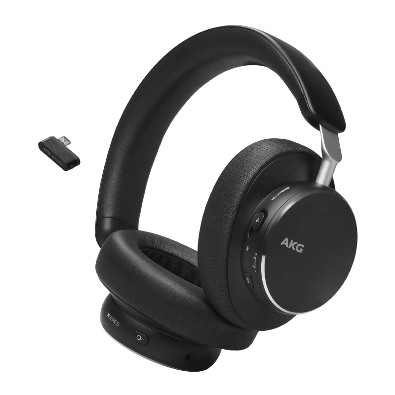 Słuchawki nauszne hybrydowe AKG N9 ANC Wireless Czarne - Black