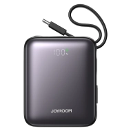 Powerbank z wbudowanymi kablami Joyroom 10000 mAh Czarny - Black