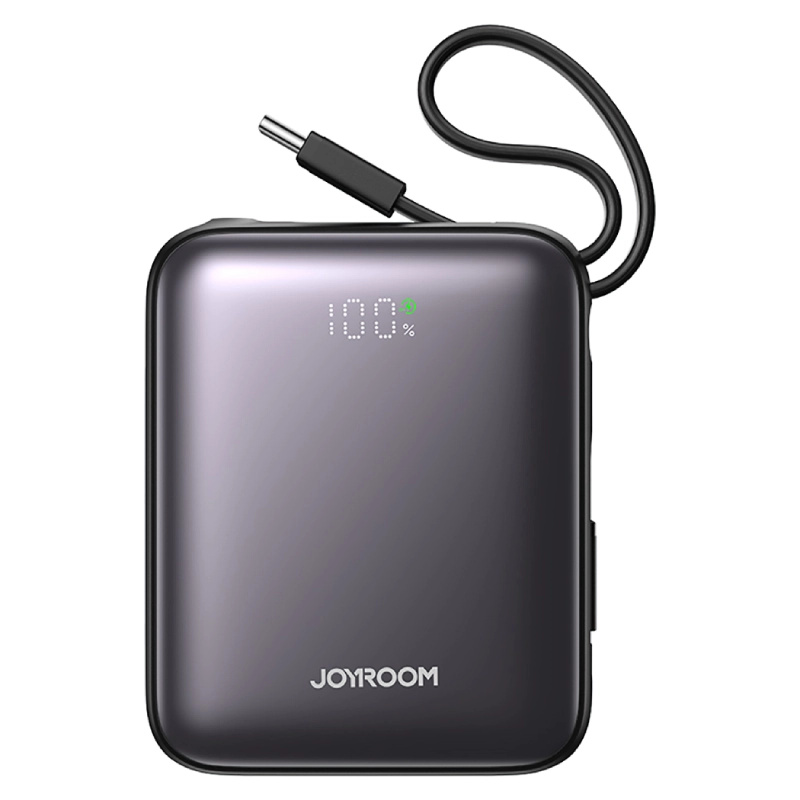 Powerbank z wbudowanymi kablami Joyroom 10000 mAh Czarny - Black