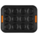 Forma do pieczenia na 12 muffinów Le Cruset Czarna - Black