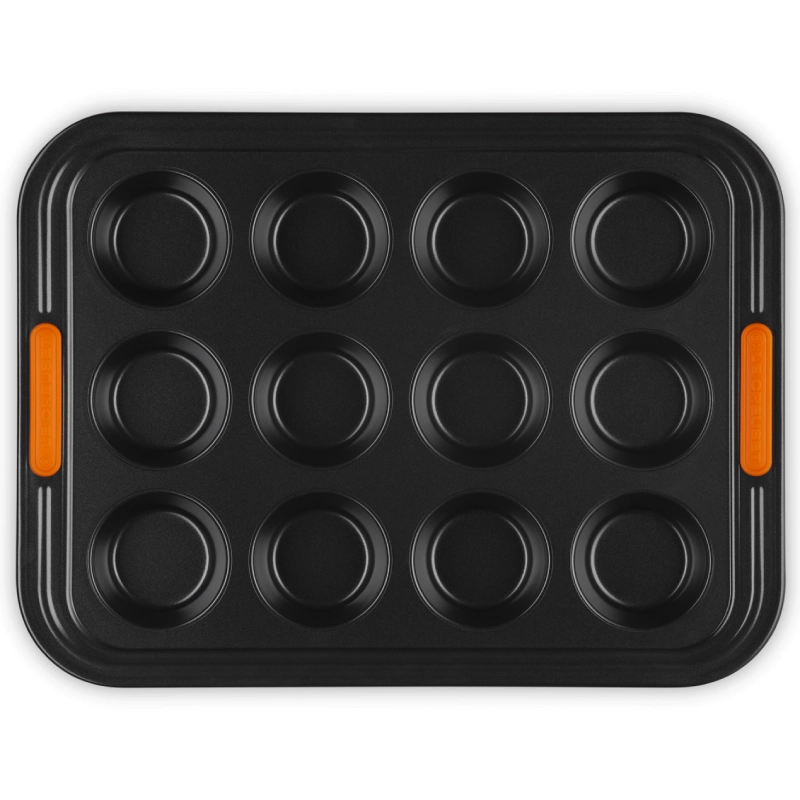 Forma do pieczenia na 12 muffinów Le Cruset Czarna - Black