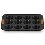 Forma do pieczenia na 12 muffinów Le Cruset Czarna - Black