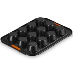Forma do pieczenia na 12 muffinów Le Cruset Czarna - Black