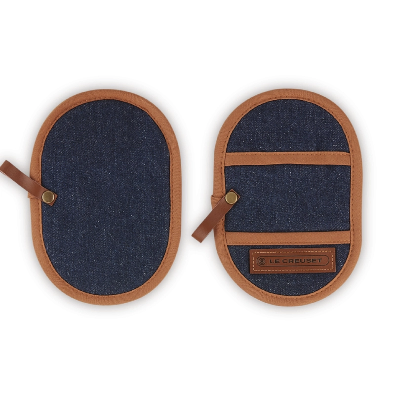 Osłona na uchwyty do garnków Le Creuset 2 szt. Niebieski denim - Blue denim