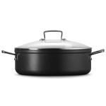 Patelnia sauteuse z pokrywką Le Creuset 28 cm Czarny mat - Black matt