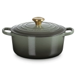 Brytfanna żeliwna Le Creuset 24 cm Zielonoszara - Thyme