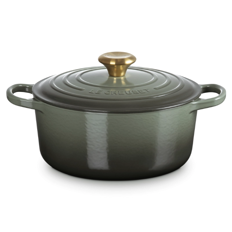 Brytfanna żeliwna Le Creuset 24 cm Zielonoszara - Thyme