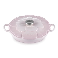 Garnek Gourmet ze zdobieniem Le Creuset 26 cm Różowy - Shell pink