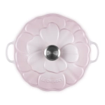 Garnek Gourmet ze zdobieniem Le Creuset 26 cm Różowy - Shell pink