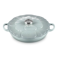 Garnek Gourmet ze zdobieniem Le Creuset 26 cm Morski niebieski - Sea salt blue