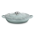 Garnek Gourmet ze zdobieniem Le Creuset 26 cm Morski niebieski - Sea salt blue