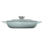 Garnek Gourmet ze zdobieniem Le Creuset 26 cm Morski niebieski - Sea salt blue