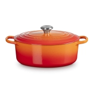 Brytfanna żeliwna owalna Le Creuset 29 cm Podpalana czerwień - Flaming red