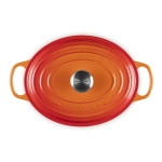 Brytfanna żeliwna owalna Le Creuset 29 cm Podpalana czerwień - Flaming red