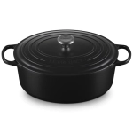 Brytfanna żeliwna owalna Le Creuset 33 cm Czarny mat - Black matt
