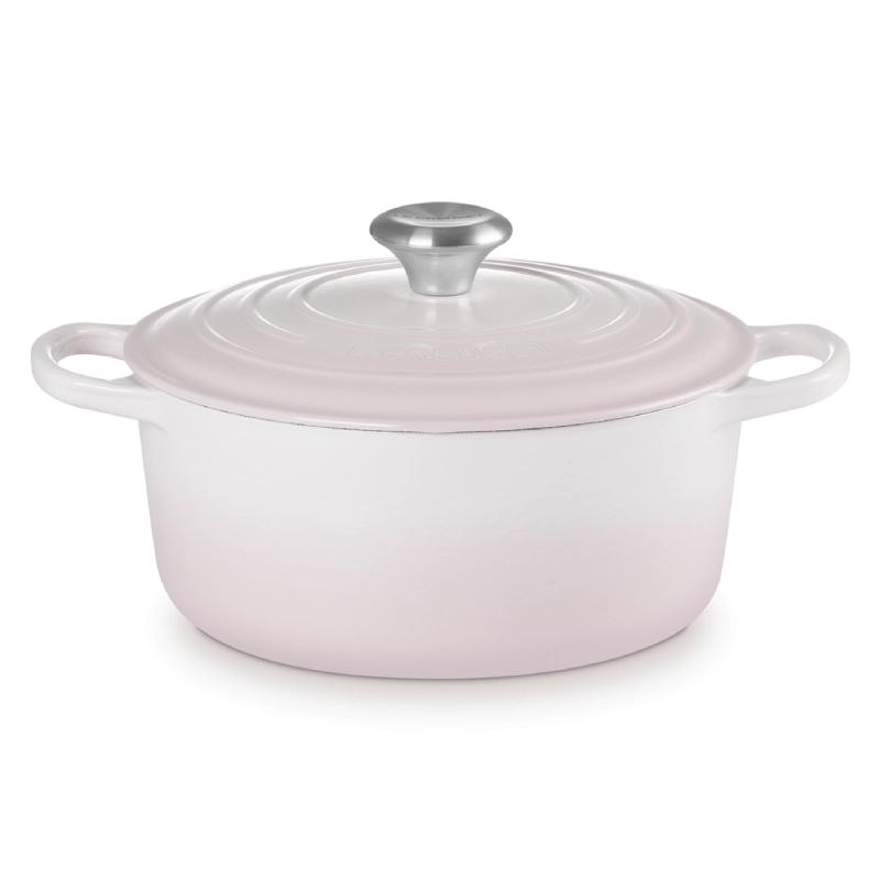Brytfanna żeliwna Le Creuset 24 cm Różowa - Shell pink