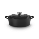 Brytfanna żeliwna owalna Le Creuset 27 cm Czarny mat - Black matt