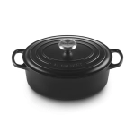 Brytfanna żeliwna owalna Le Creuset 27 cm Czarny mat - Black matt