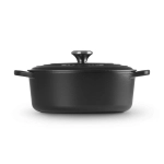 Brytfanna żeliwna owalna Le Creuset 27 cm Czarny mat - Black matt