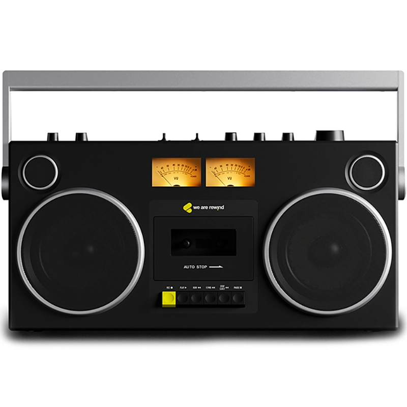 Odtwarzacz muzyki We Are Rewind Blaster Curtis GB‑001 Cassette Boombox Czarny - Black
