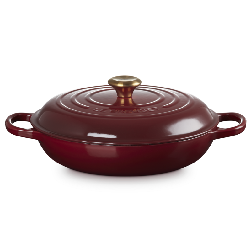 Garnek żeliwny Gourmet Le Creuset 30 cm Karmazynowy - Garnet
