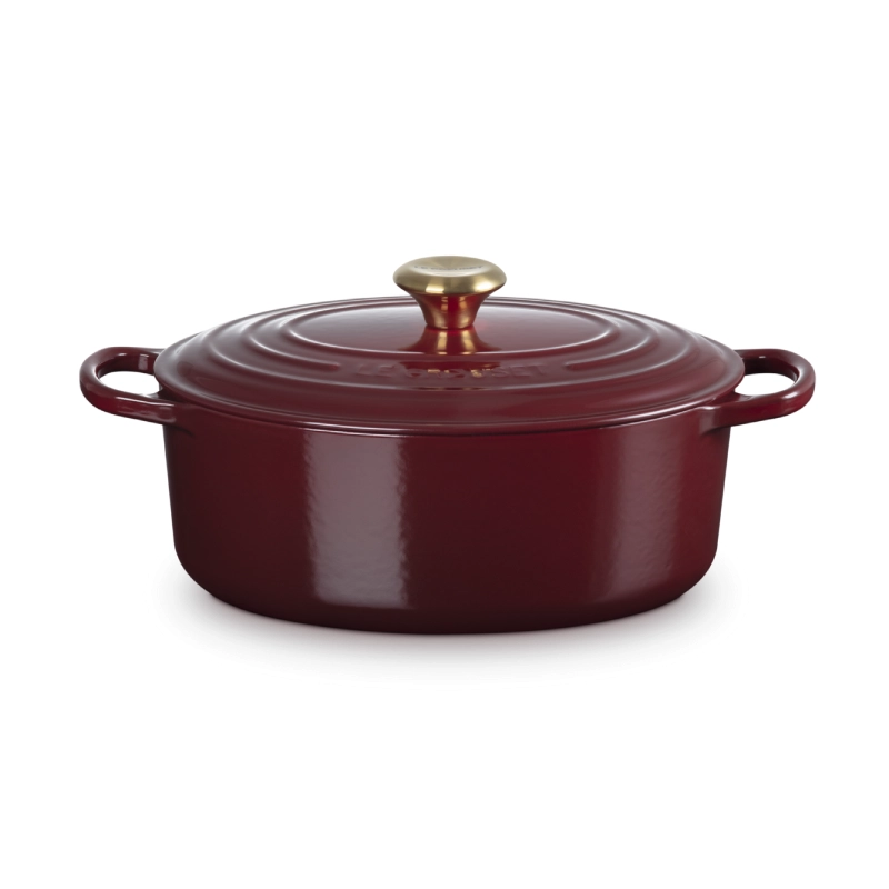 Brytfanna żeliwna owalna Le Creuset 29 cm Karmazynowa - Garnet
