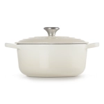 Brytfanna żeliwna Le Creuset 26 cm Kremowa - Meringue creme