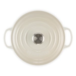 Brytfanna żeliwna Le Creuset 26 cm Kremowa - Meringue creme