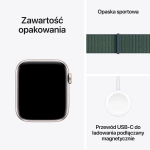 Apple Watch SE (2024) GPS 44mm koperta aluminiowa Starlight + pasek Sport Loop