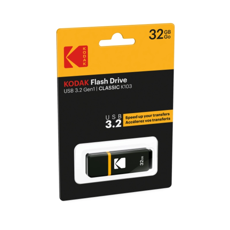Pendrive Kodak USB 3.2 Gen 1 32 GB Czarny - Black