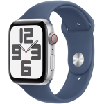 Apple Watch SE 2 (2024) GPS + Cellular 40mm koperta aluminiowa Silver + pasek Denim Sport Band M/L