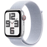 Apple Watch SE 2 (2024) GPS + Cellular 44mm koperta aluminiowa Silver + pasek Blue Cloud Sport Loop