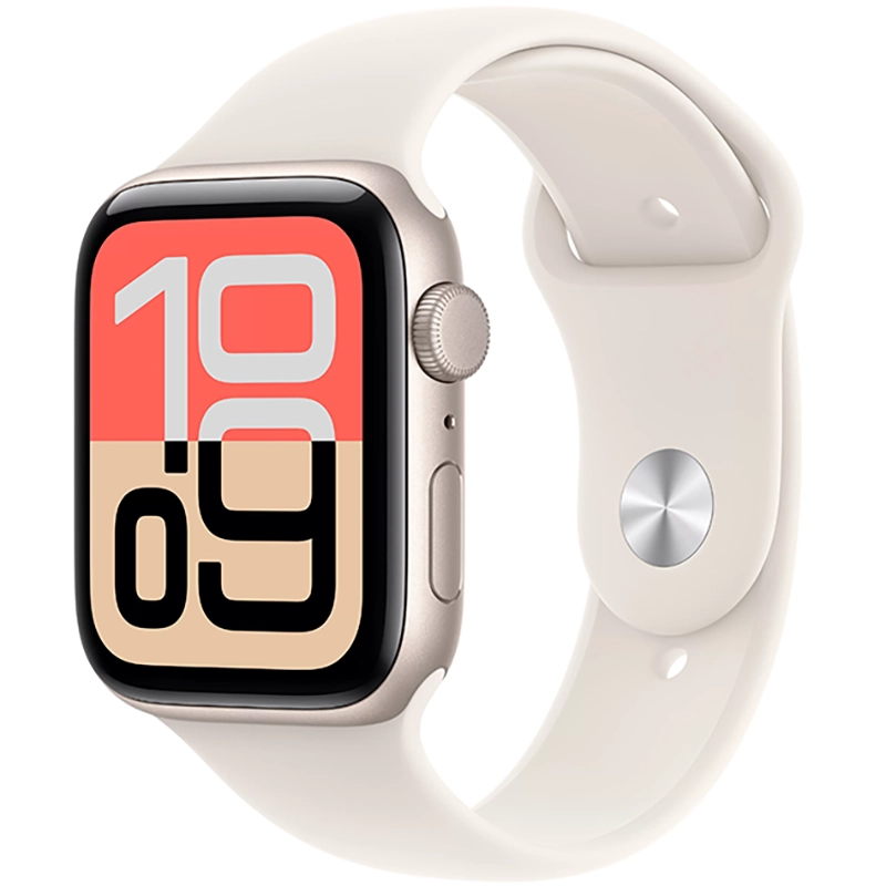 Apple Watch SE 3 (2025) GPS 40mm koperta aluminiowa Starlight + pasek Starlight Sport Band S/M
