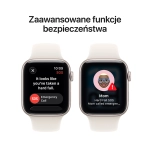 Apple Watch SE 3 (2025) GPS 44mm koperta aluminiowa Starlight + pasek Starlight Sport Band M/L