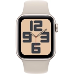 Apple Watch SE (2024) GPS 44mm koperta aluminiowa Starlight + pasek Sport Band M/L Starlight