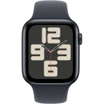 Apple Watch SE (2024) GPS 44mm koperta aluminiowa Midnight + pasek Sport Band S/M Midnight