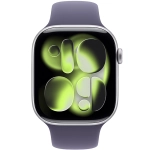 Apple Watch Series 11 (2025) GPS 46mm koperta aluminiowa Silver + pasek Purple Fog Sport Band M/L