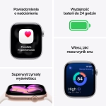 Apple Watch Series 11 (2025) GPS + Cellular 42mm koperta tytanowa Natural + pasek Natural Milanese Loop