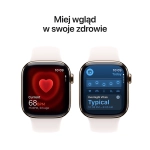Apple Watch Series 11 (2025) GPS + Cellular 42mm koperta tytanowa Gold + pasek Light Blush Sport Band M/L