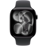 Apple Watch Series 11 (2025) GPS + Cellular 46mm koperta aluminiowa Jet Black + pasek Black Sport Band M/L