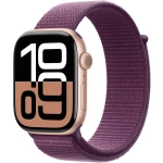 Apple Watch Series 10 (2024) GPS 46 mm koperta aluminiowa Rose Gold + pasek Plum Sport Loo