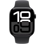 Apple Watch Series 10 (2024) GPS 46 mm koperta aluminiowa Jet Black + pasek Black Sport Band M/L