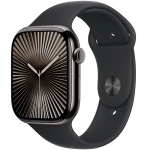 Apple Watch Series 10 (2024 ) GPS 46mm koperta tytanowa Slate + pasek Black Sport Band M/L