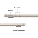 Laptop Apple MacBook Air 13" M4 (10C CPU/8C GPU) 16/256GB SSD Księżycowa poświata - Starlight