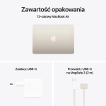 Laptop Apple MacBook Air 13" M4 (10C CPU/8C GPU) 16/256GB SSD Księżycowa poświata - Starlight
