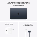 Laptop Apple MacBook Air 15" M4 (10C CPU/10C GPU) 16/512GB SSD Północ - Midnight