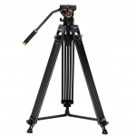 Statyw do filmowania + głowica olejowa K&F Concept KF09.121 Czarny - Black