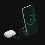 Uchwyt ładujący do telefonu MagSafe Energea Magear Magcam Grip Czarny - Black